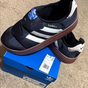 Adidas Samba puffylette  womens Black and White Sneakers